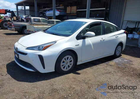 2019 Toyota Prius Le z USA, uszkodzony, nr VIN JTDKARFU3K3076981